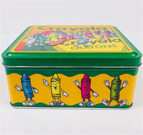 vintage metal crayon box|Metal Crayon Box .